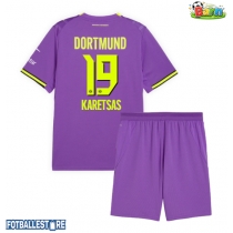Borussia Dortmund Konstantinos Karetsas #19 Tredjedraktsett Barn 2026-27 Kortermet (+ Korte bukser)